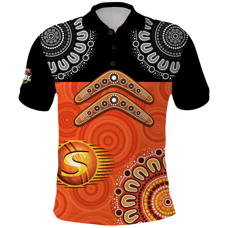 custom-personalised-perth-scorchers-cricket-polo-shirt-aboriginal-double-boomerang