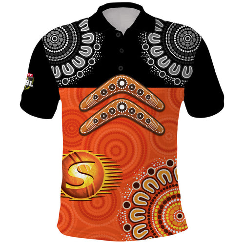 custom-personalised-perth-scorchers-cricket-polo-shirt-aboriginal-double-boomerang