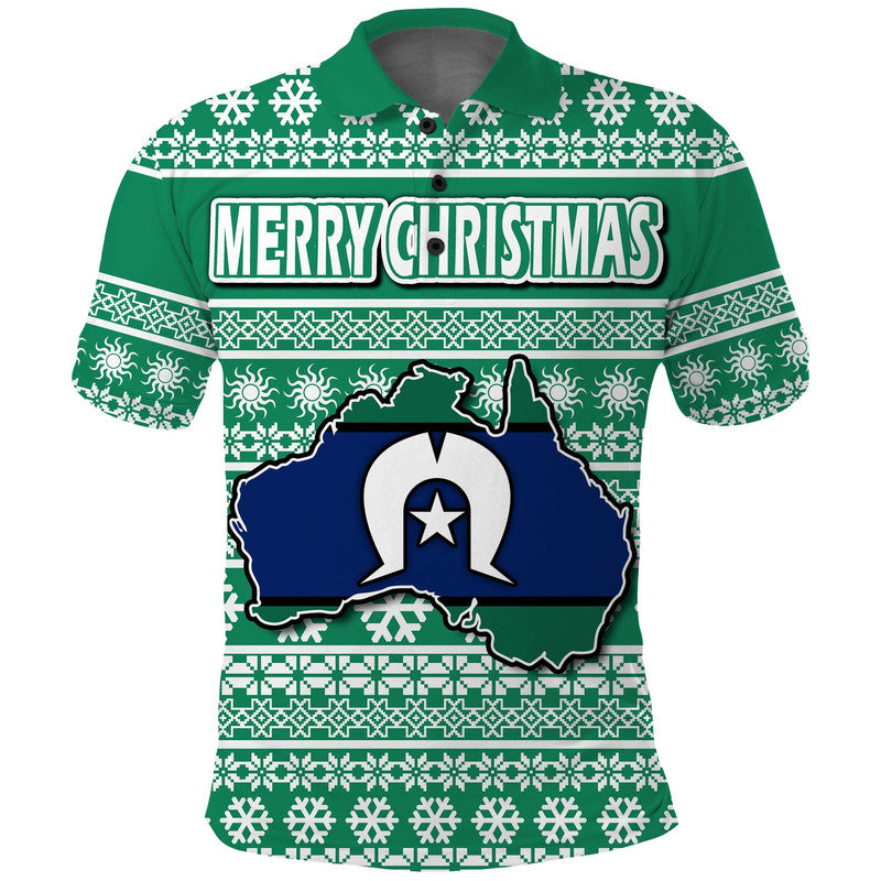 custom-personalised-australian-torres-strait-christmas-vibe-with-aboriginal-dot-painting-style-polo-shirt