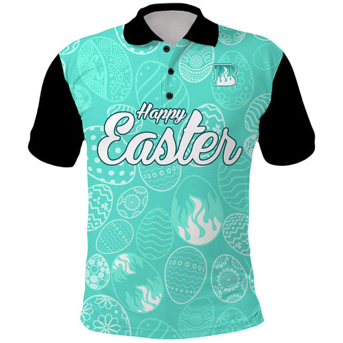 custom-personalised-brisbane-heat-cricket-happy-easter-day-polo-shirt-simple-style
