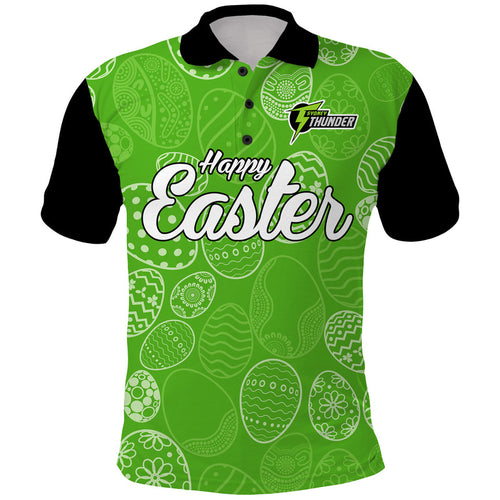 sydney-thunder-cricket-happy-easter-day-polo-shirt-simple-style