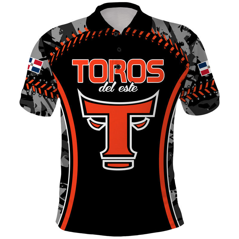 dominican-toros-de-este-baseball-stitches-polo-shirt-black