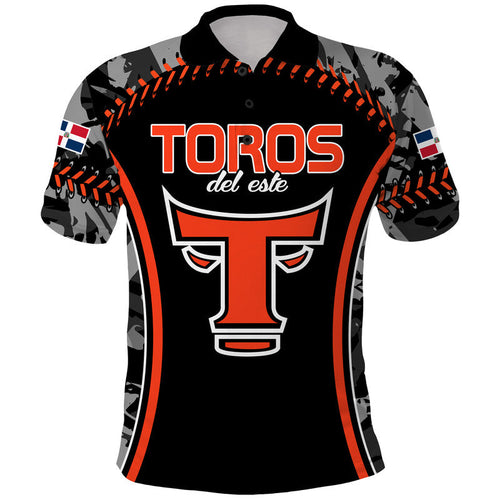 dominican-toros-de-este-baseball-stitches-polo-shirt-black