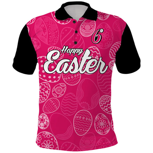 custom-personalised-sydney-sixers-cricket-happy-easter-day-polo-shirt-simple-style