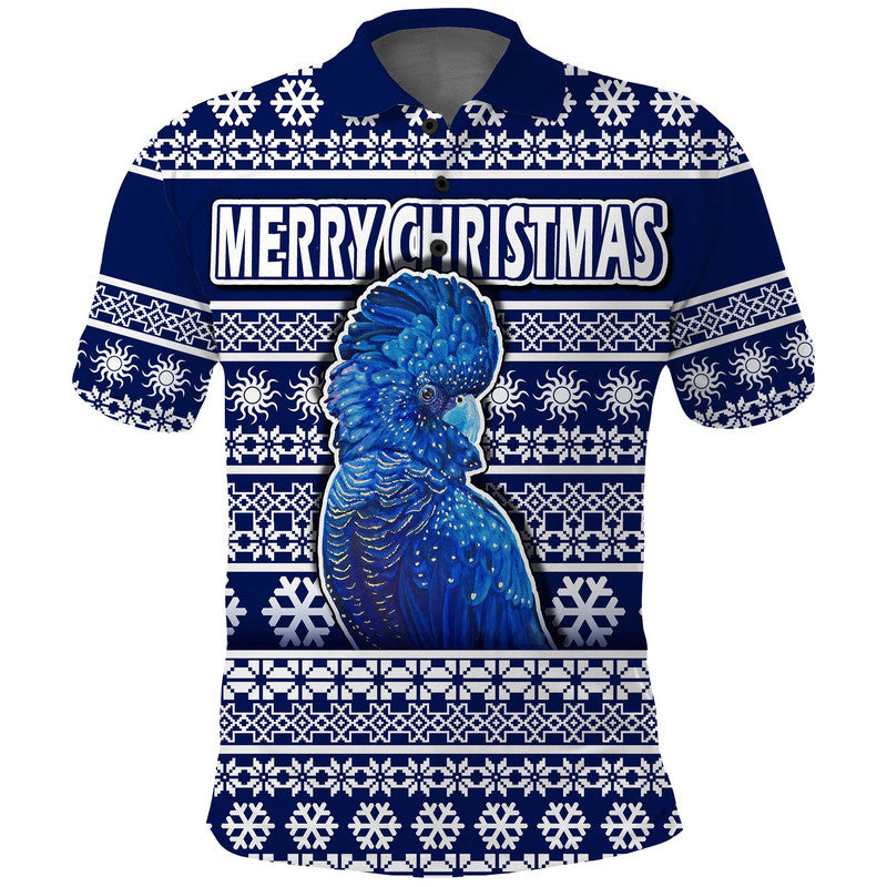 custom-personalised-australian-cockatoo-christmas-vibe-with-aboriginal-dot-painting-style-polo-shirt