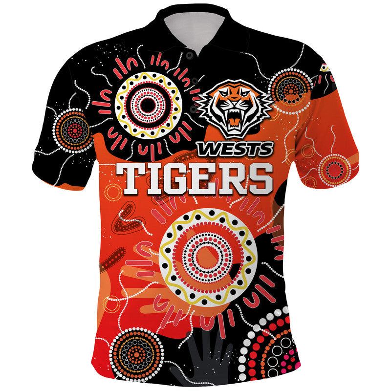 custom-text-and-number-wests-tigers-indigenous-aboriginal-rugby-polo-shirt