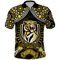 custom-personalised-richmond-tigers-football-polo-shirt-boomerang-indigenous-dots