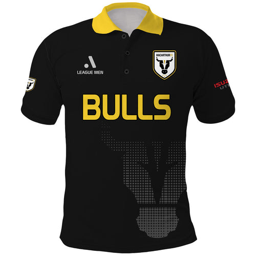 custom-personalised-macarthur-soccer-polo-shirt-bulls-black-and-gold