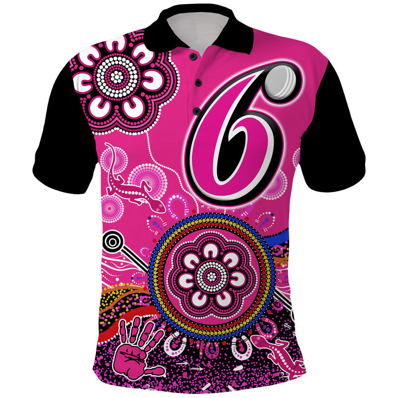 sydney-sixers-polo-shirt-cricket-indigenous-aboriginal-lizard-version