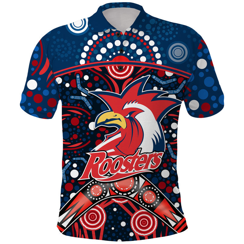 roosters-rugby-polo-shirt-boomerang-indigenous-dots