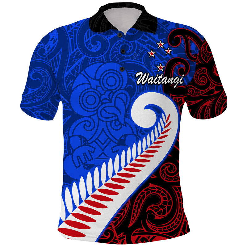 custom-personalised-waitangi-day-polo-shirt-aotearoa-hei-tiki-silver-fern