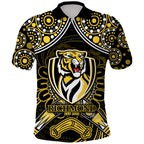 richmond-tigers-football-polo-shirt-boomerang-indigenous-dots