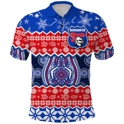 custom-personalised-knights-aboriginal-rugby-novocastrians-christmas-vibe-polo-shirt