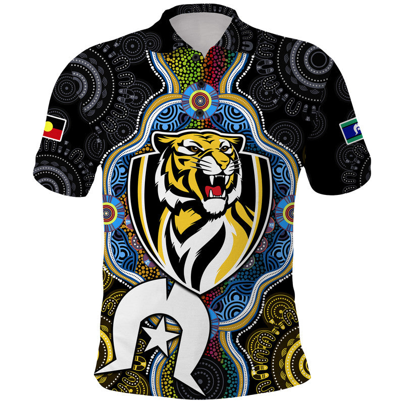 custom-personalised-richmond-tigers-football-naidoc-week-polo-shirt-indigenous