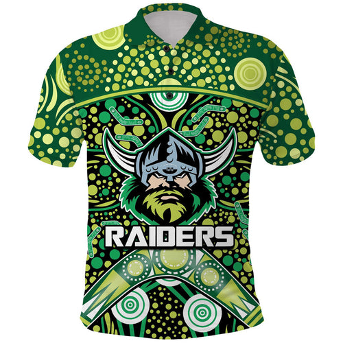 custom-personalised-raiders-rugby-polo-shirt-boomerang-indigenous-dots