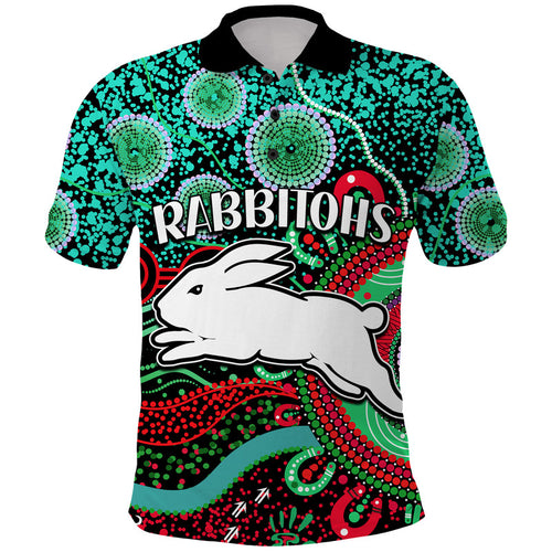 rabbitohs-rugby-polo-shirt-aboriginal-dots-verion