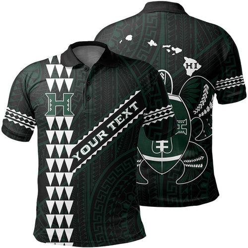 personalized-hawaii-kakau-warrior-polynesian-football-polo-shirt-black