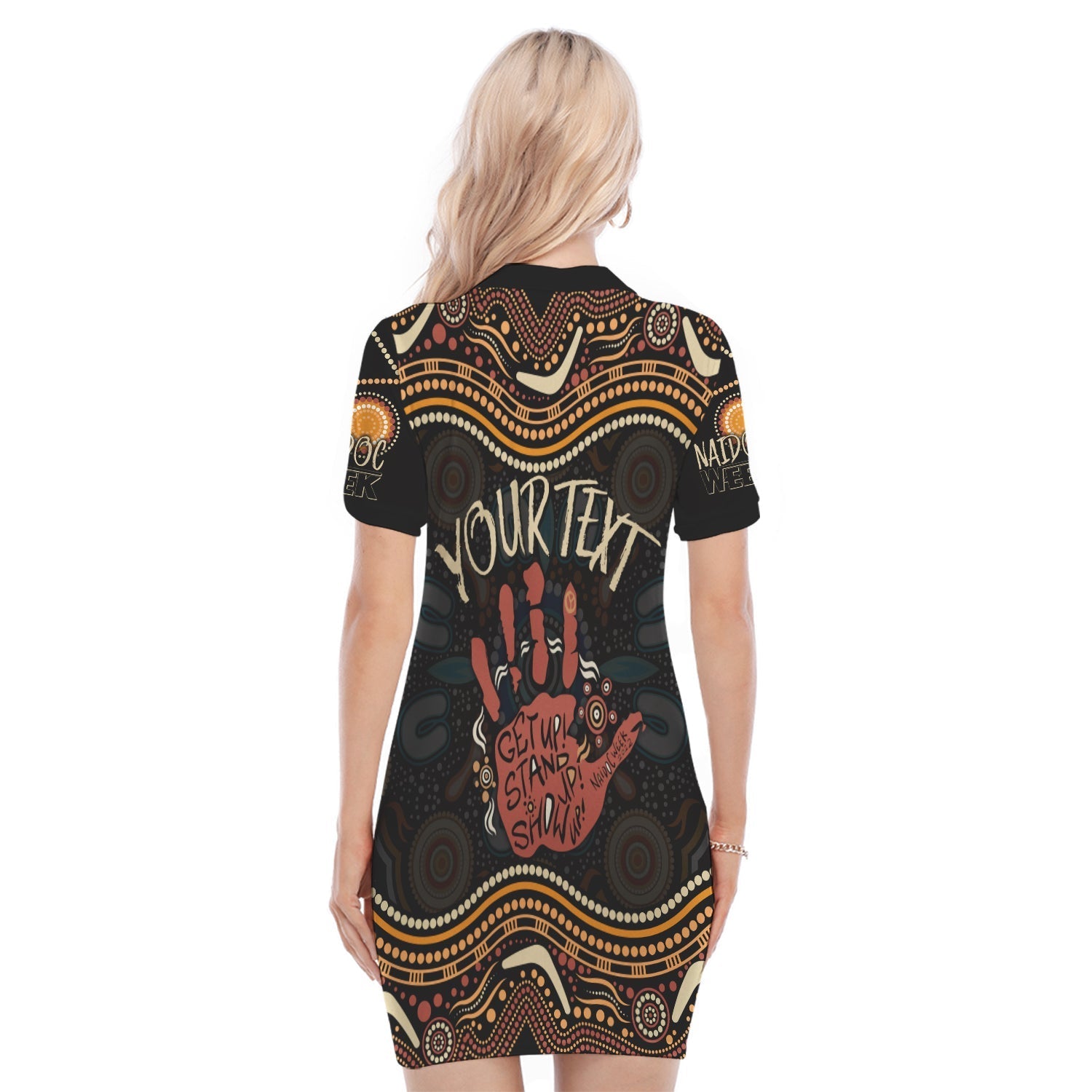 personalised-naidoc-week-2022-polo-dress-aboriginal-art-hand-stencils