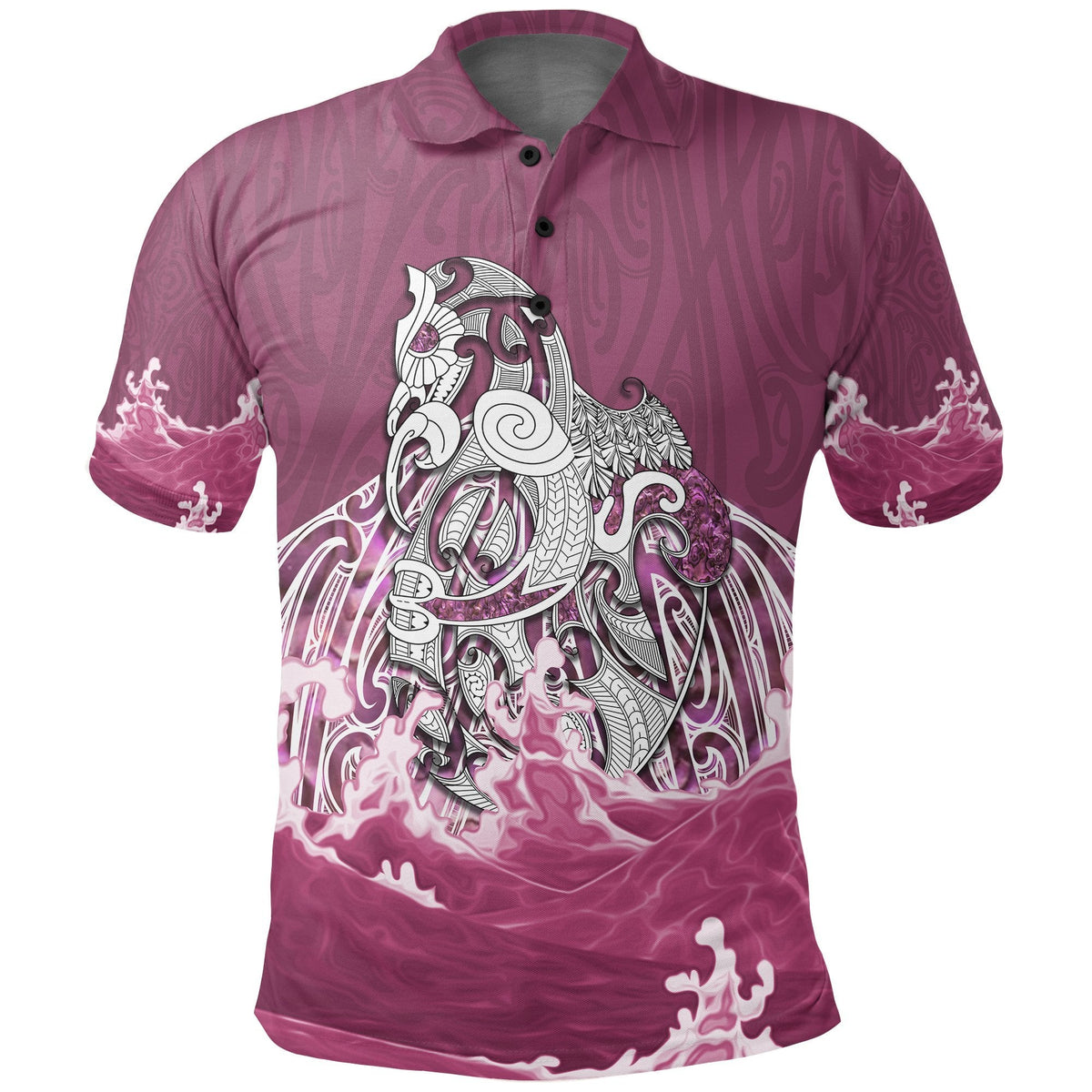 maori-manaia-the-blue-sea-polo-shirt-pink