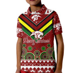 aboriginal-christmas-black-panther-with-santa-hat-kid-polo-shirt