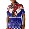 aboriginal-art-chooks-tricolor-merry-christmas-kid-polo-shirt
