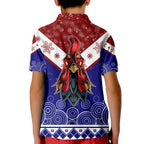 aboriginal-art-chooks-tricolor-merry-christmas-kid-polo-shirt