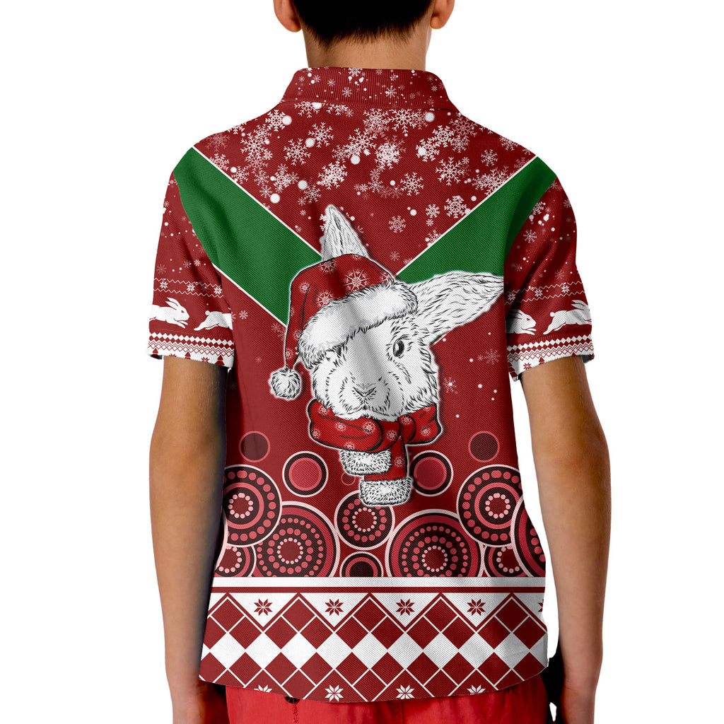 aboriginal-art-the-bunnies-merry-christmas-kid-polo-shirt
