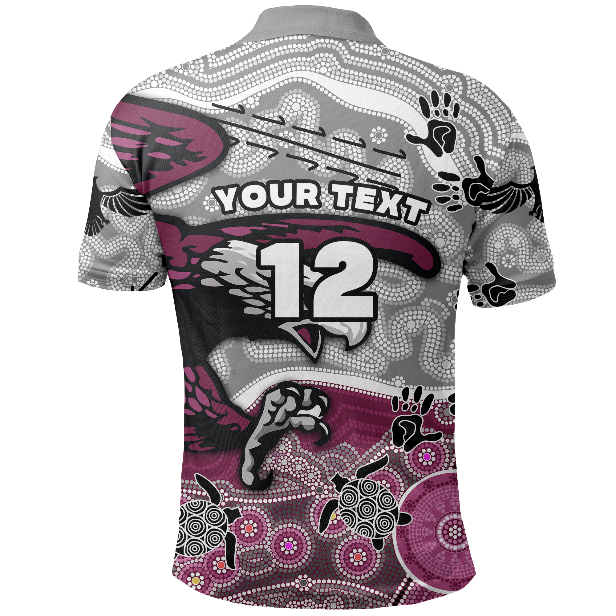 custom-personalised-sea-eagles-polo-shirt-aboriginal-style