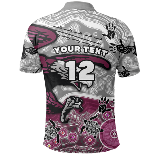 custom-personalised-sea-eagles-polo-shirt-aboriginal-style