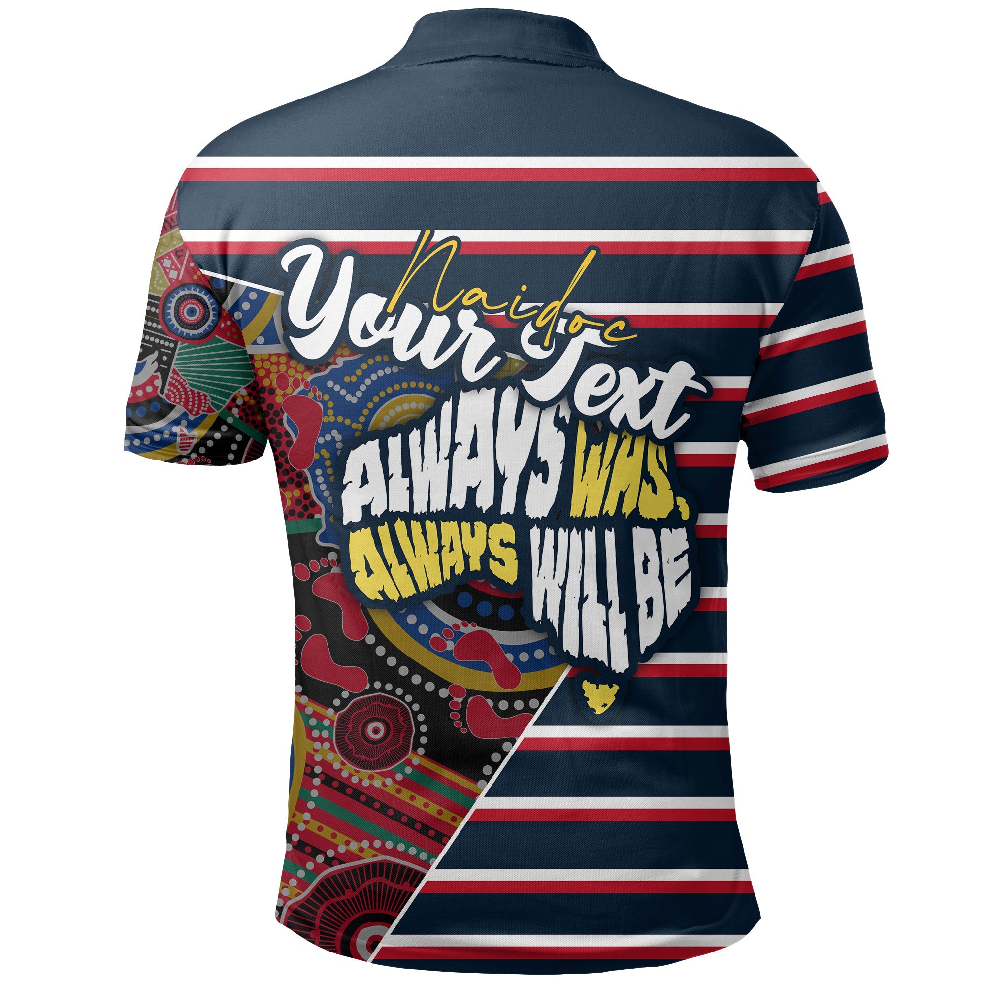 custom-personalised-australia-roosters-naidoc-week-polo-shirt-sport-style