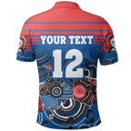 custom-personalised-knights-polo-shirt-newcastle-aboriginal-horizontal-style