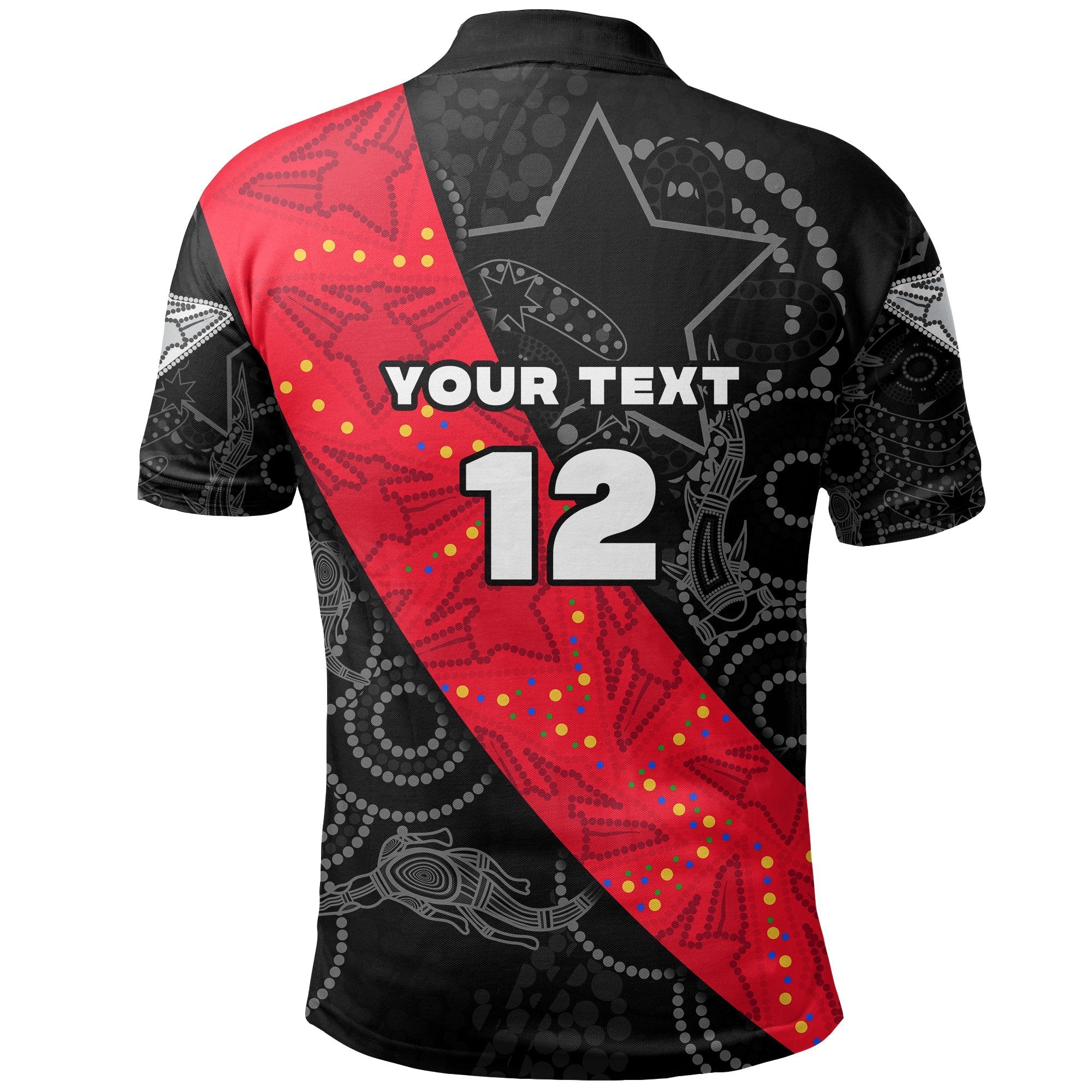 custom-personalised-bombers-naidoc-week-polo-shirt-essendon-ingenious-custom-text-and-number