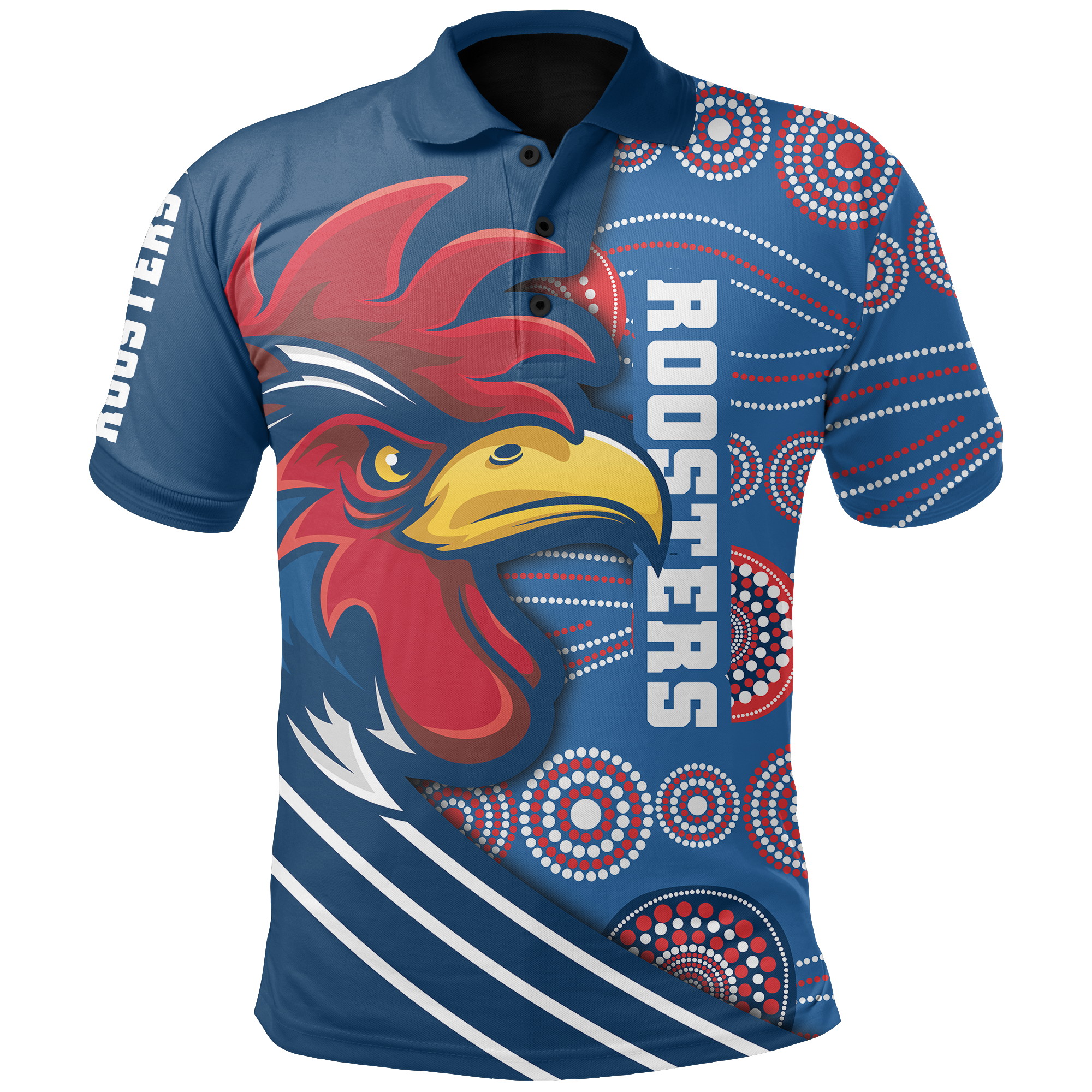 custom-personalised-australia-roosters-polo-shirt-three-tiles-style