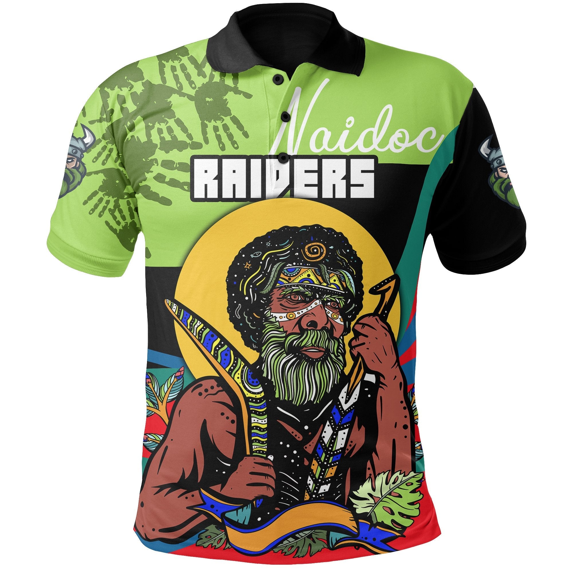 custom-personalised-raiders-naidoc-week-polo-shirt-canberra-indigenous-sport-special-style