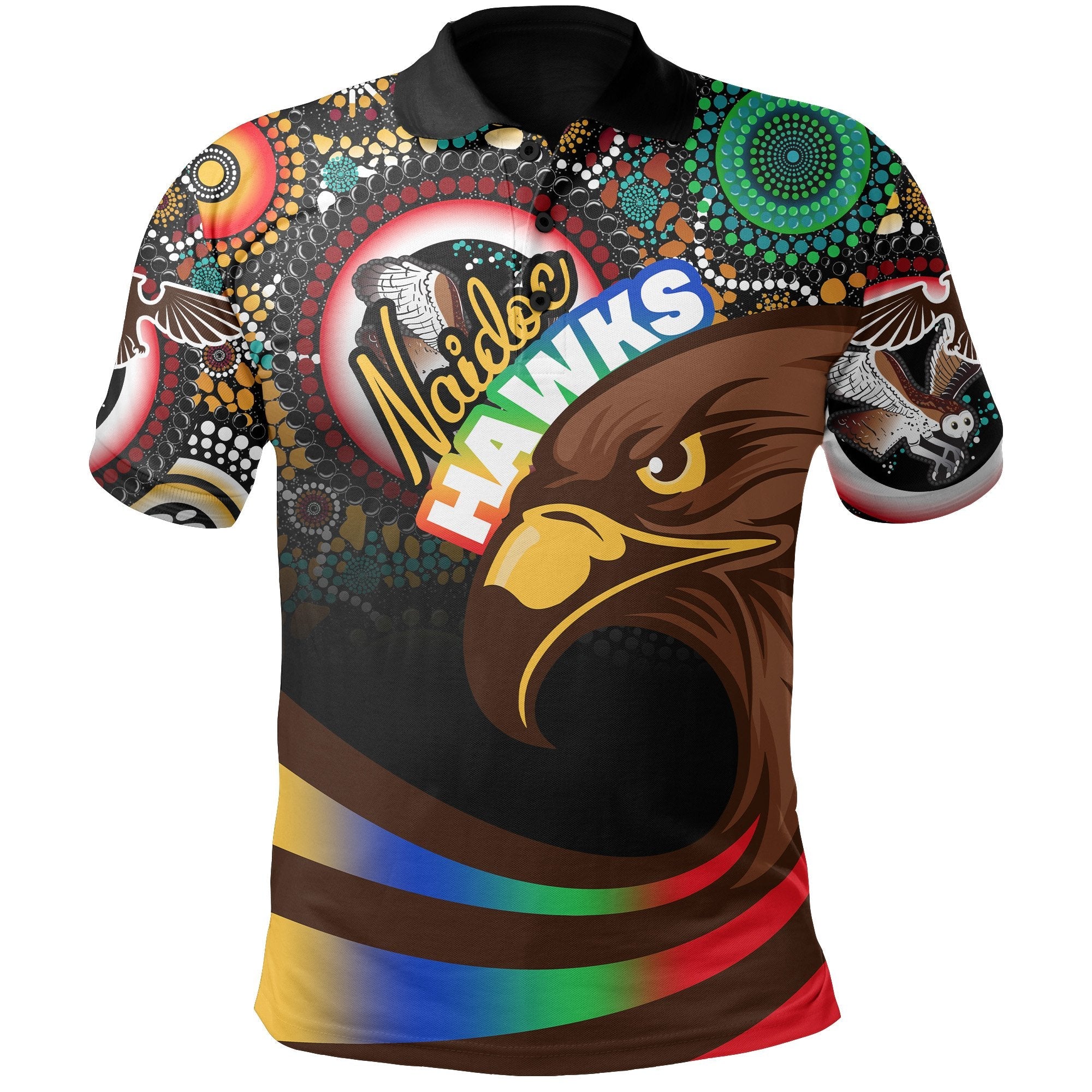 custom-personalised-pride-hawks-polo-shirt-naidoc-week-aboriginal-sport-style