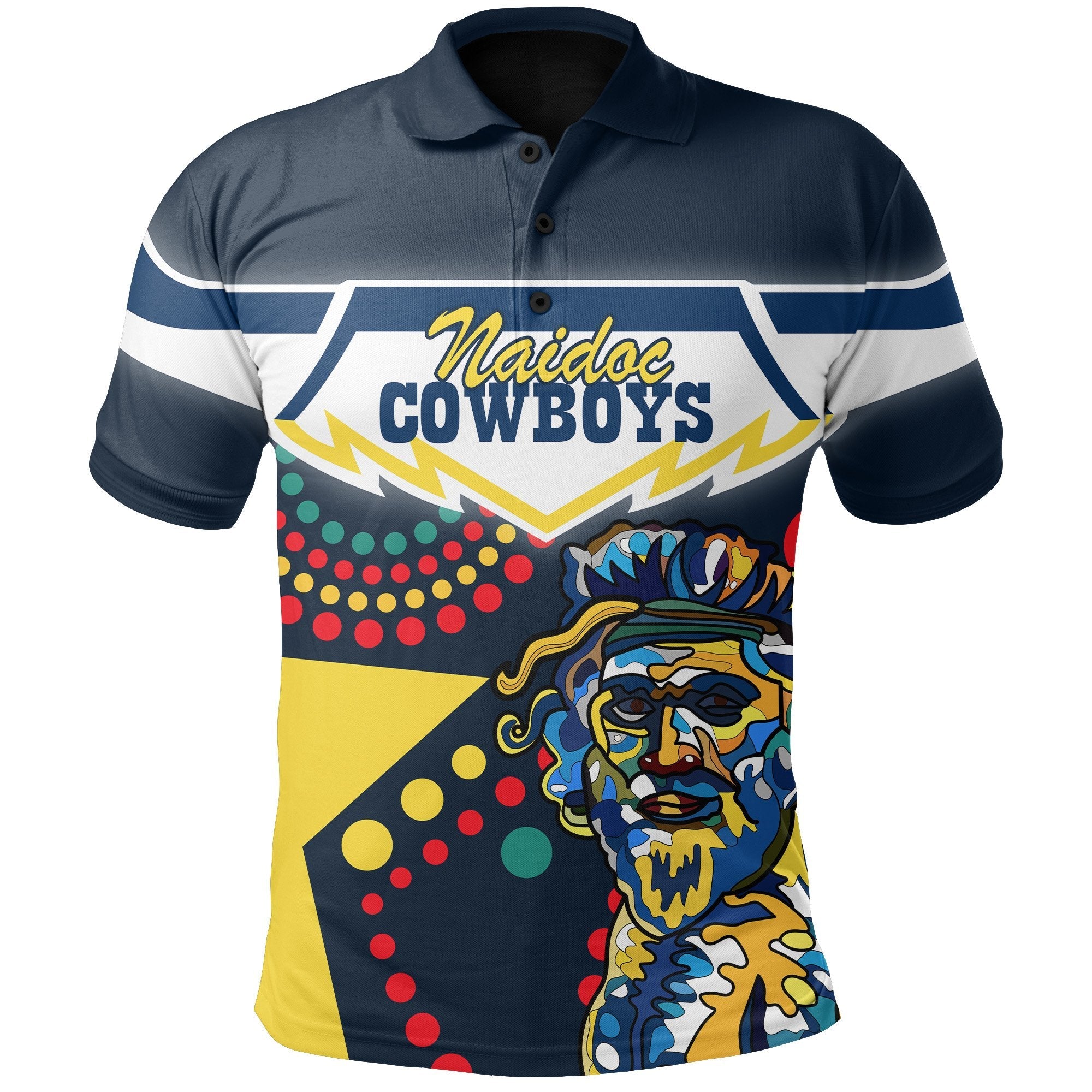 custom-personalised-cowboys-naidoc-week-polo-shirt-north-aboriginal-star-style