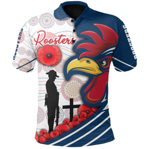custom-personalised-australia-roosters-polo-shirt-anzac-day-three-tiles-style