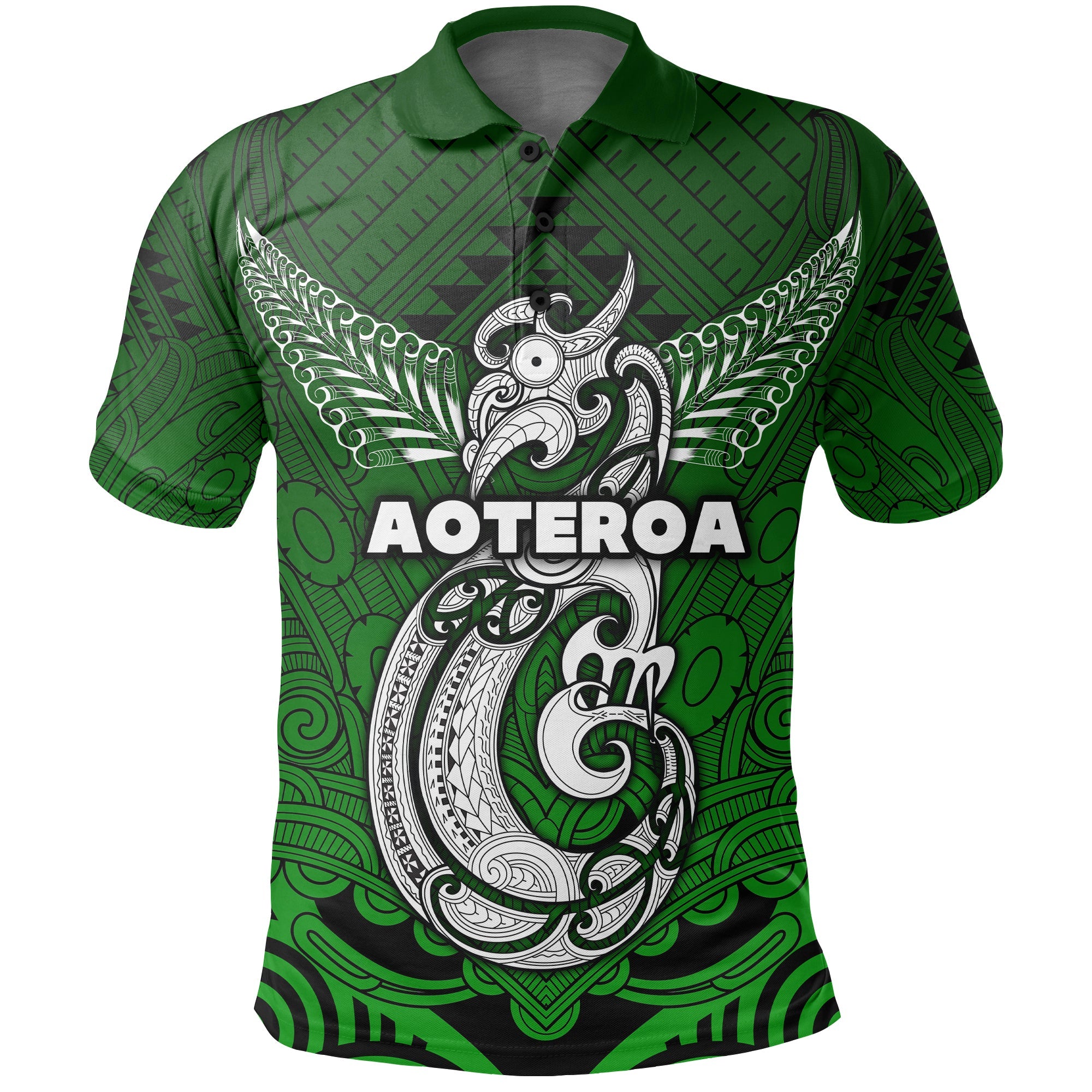 custom-personalised-maori-aotearoa-manania-polo-shirt-simple-sport-style-green