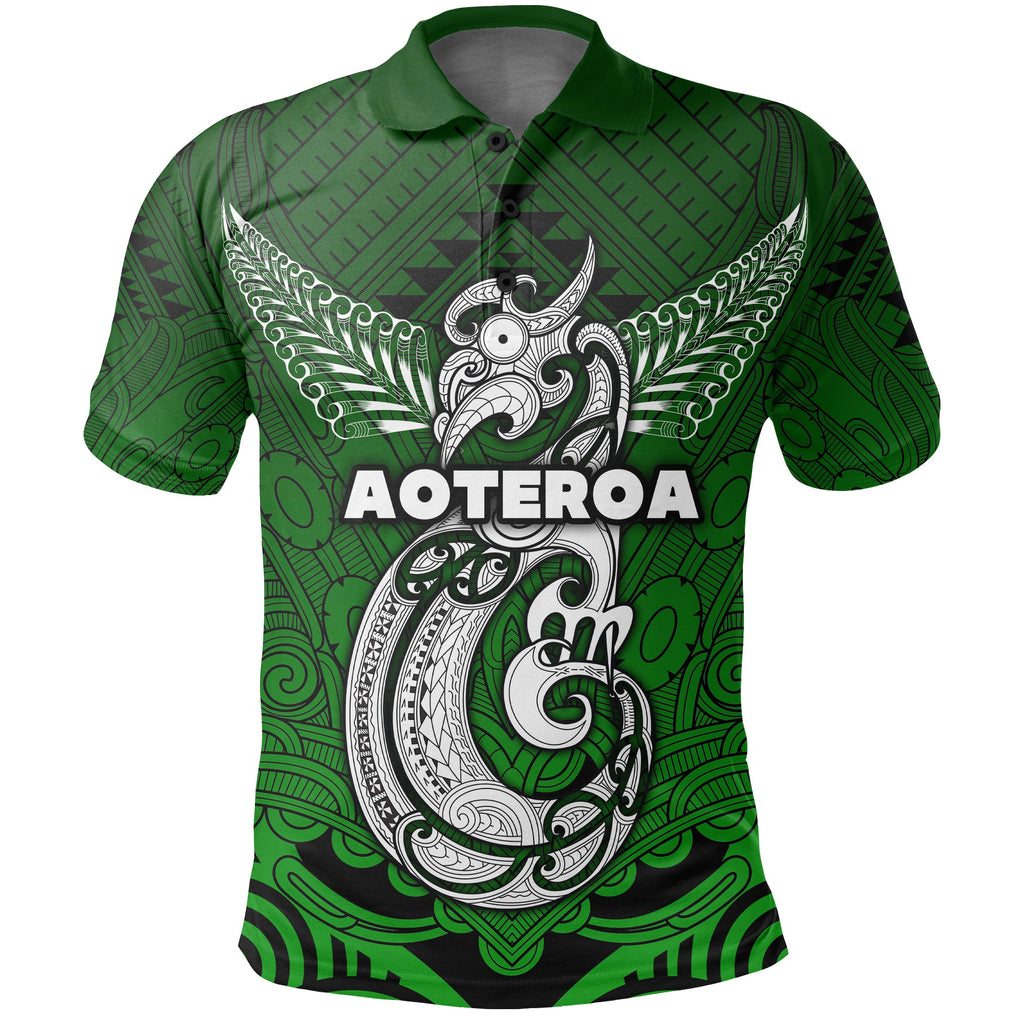 custom-personalised-maori-aotearoa-manania-polo-shirt-simple-sport-style-green