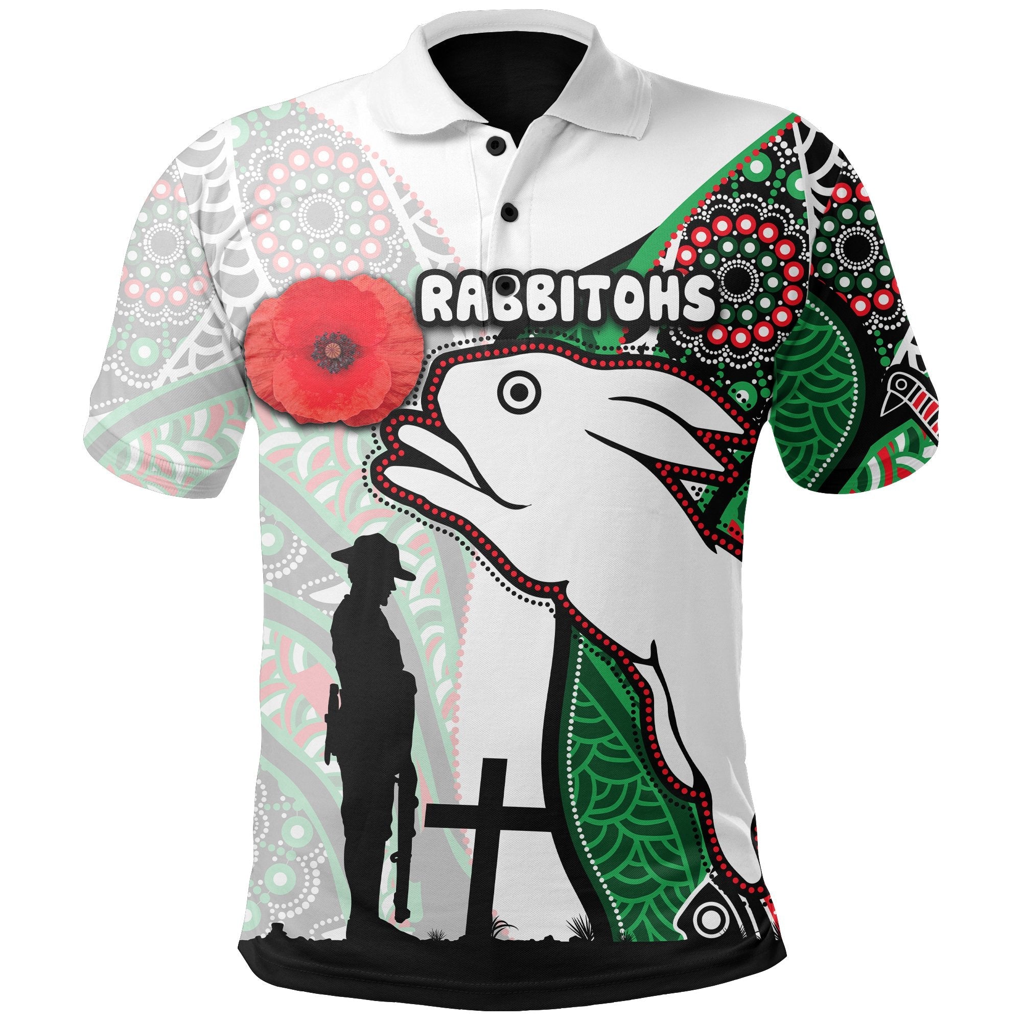 custom-personalised-rabbitohs-polo-shirt-indigenous-anzac-day