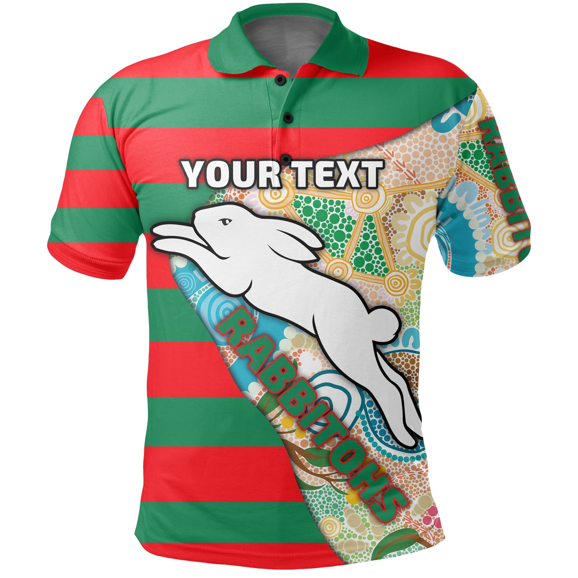 custom-personalised-rabbitohs-polo-shirt-aboriginal-sport-style