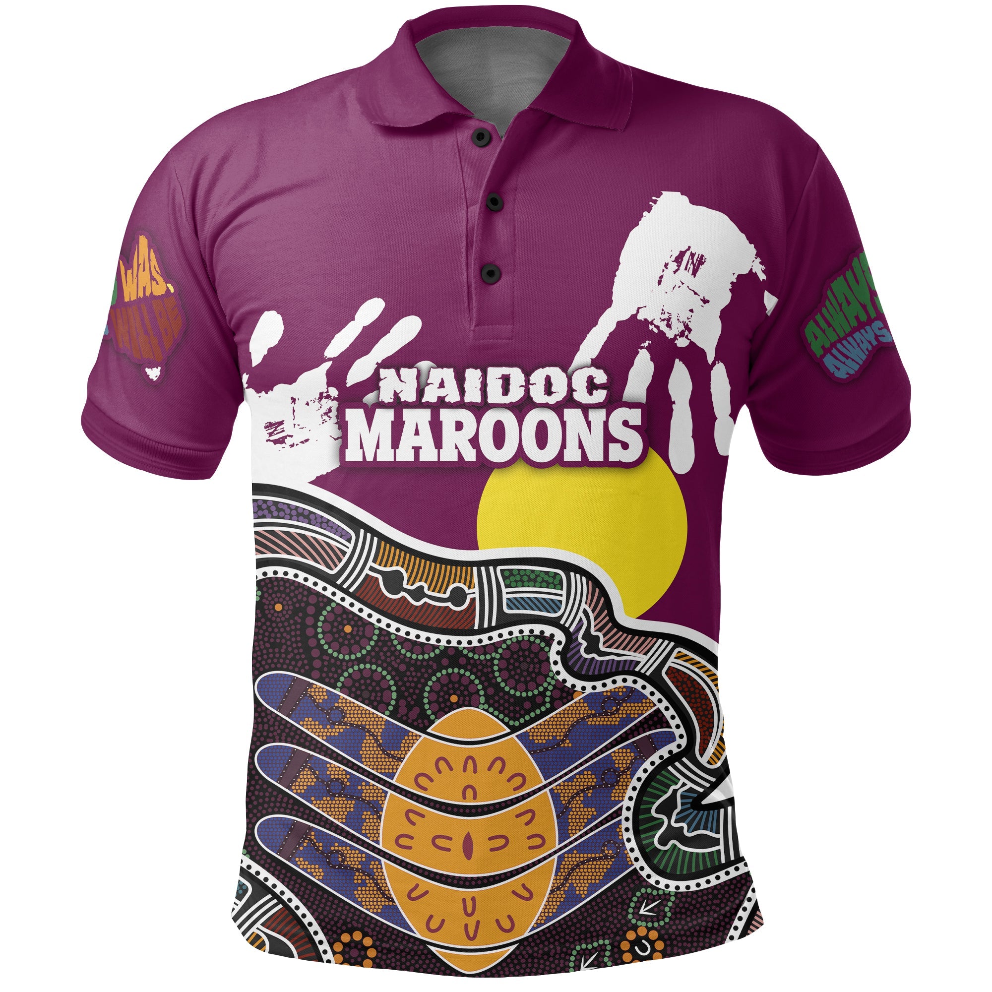 queensland-naidoc-week-polo-shirt-maroons-aboriginal-style