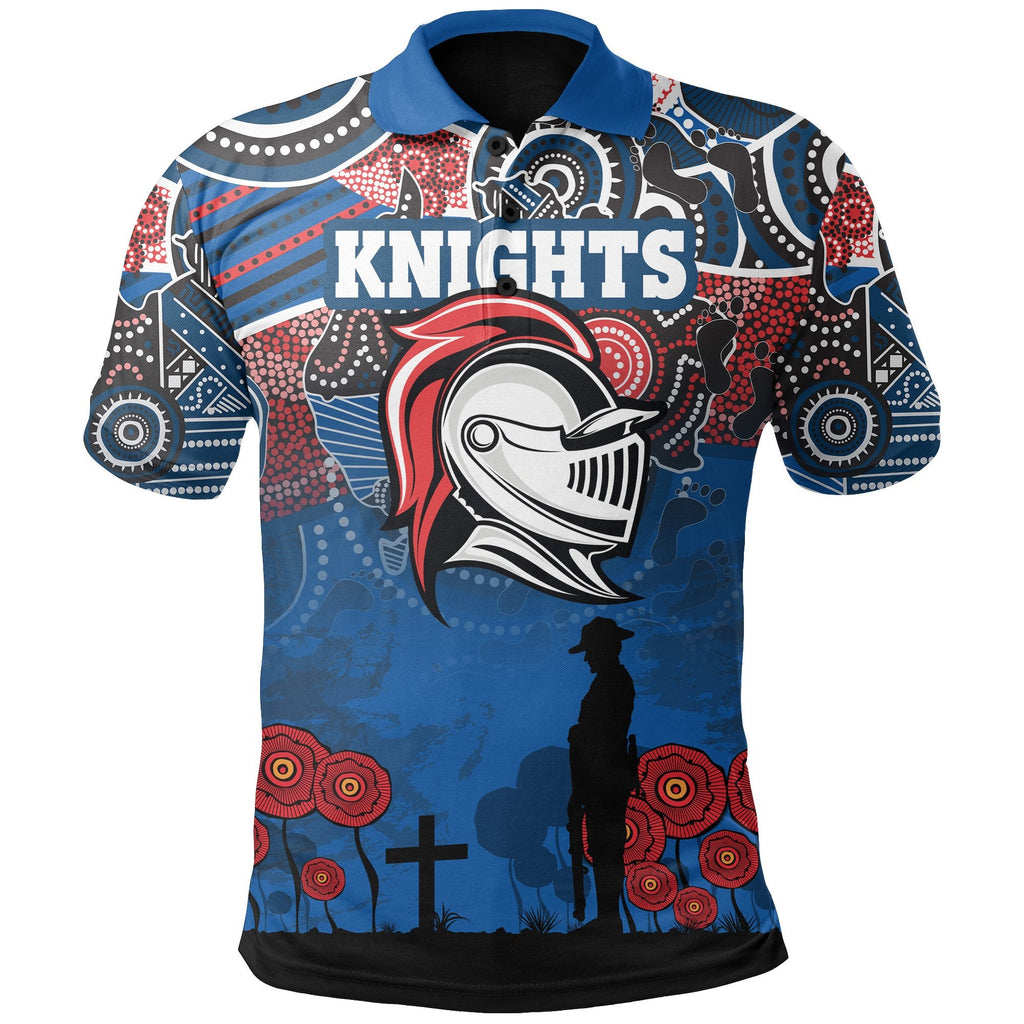 custom-personalised-knights-polo-shirt-newcastle-anzac-day-aboriginal