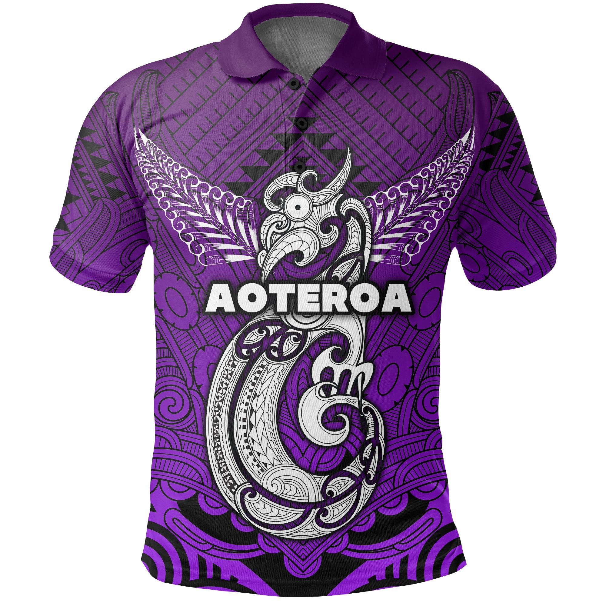 custom-personalised-maori-aotearoa-manania-polo-shirt-simple-sport-style-purple