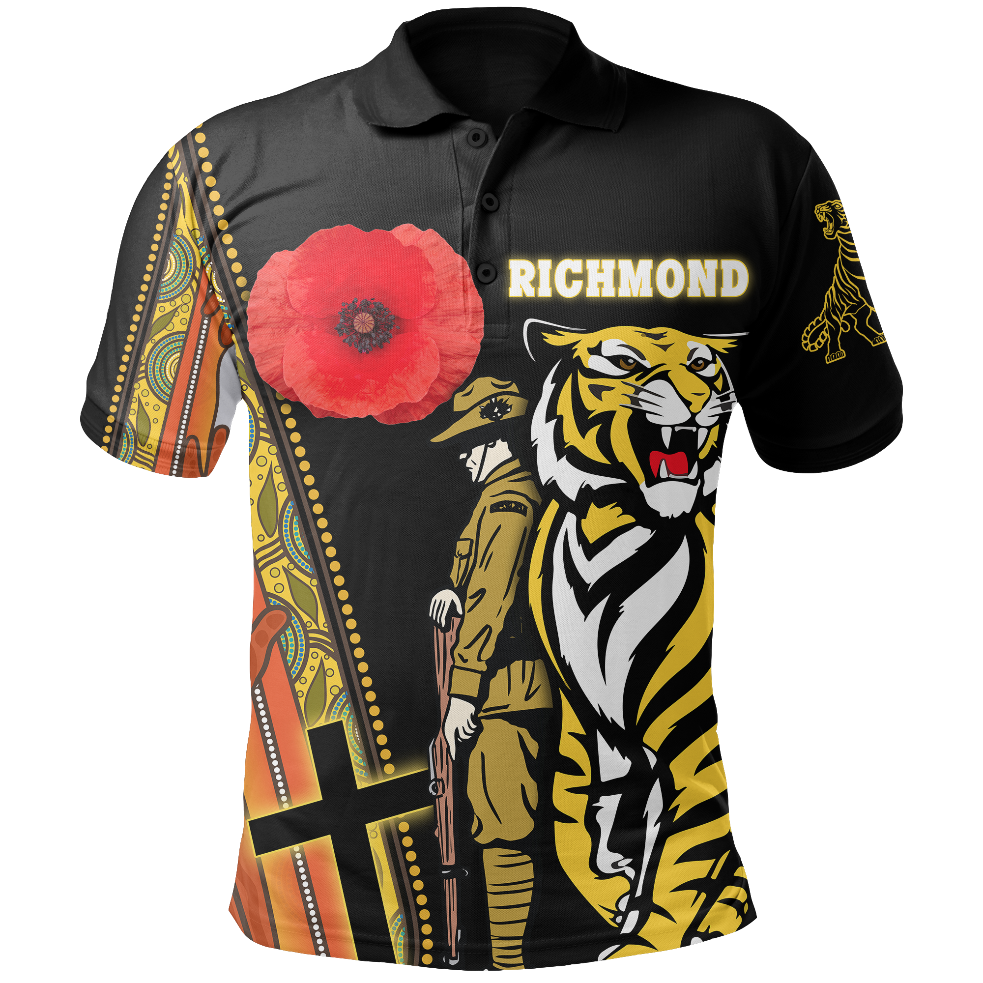 custom-personalised-richmond-premier-polo-shirt-tiger-and-soldiers