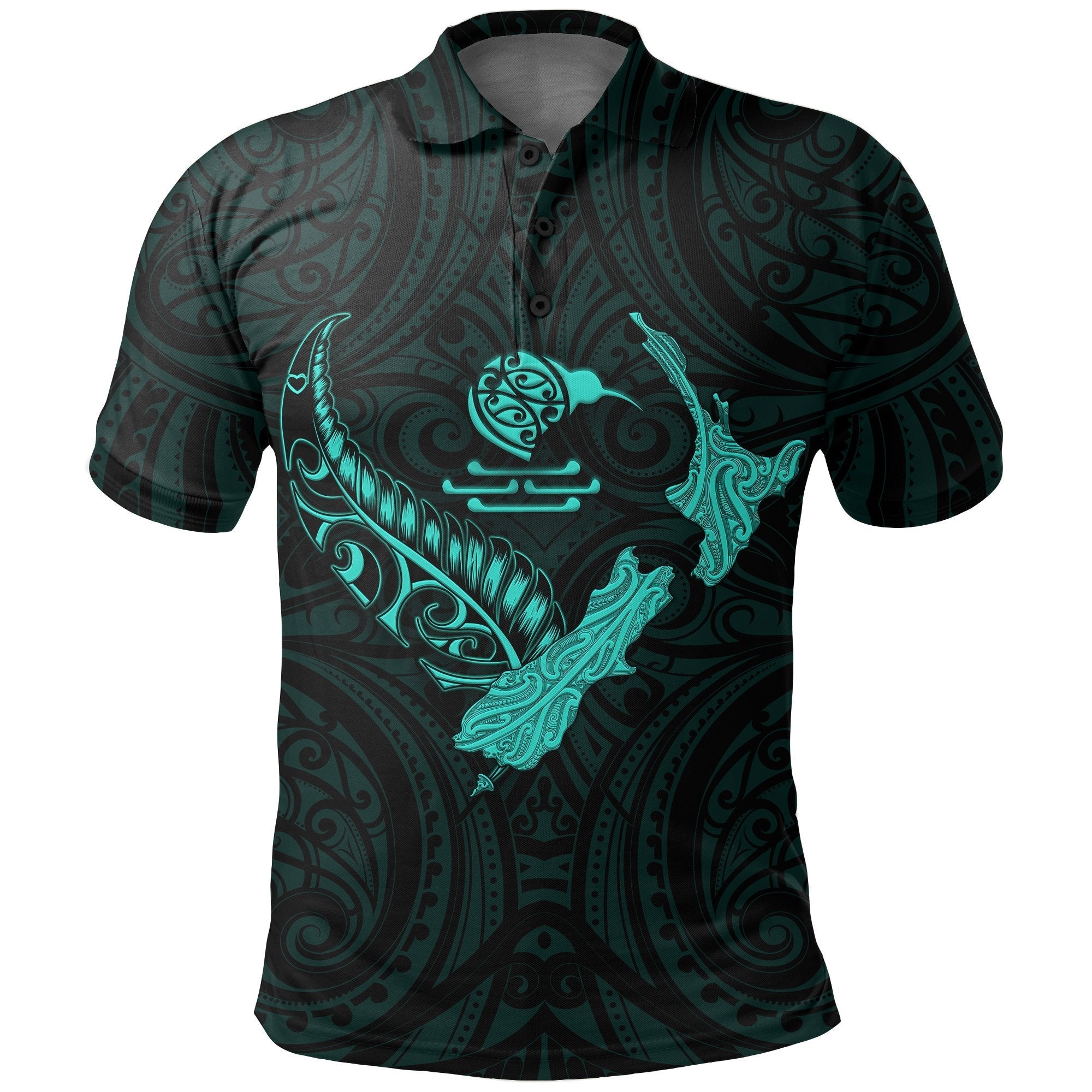 new-zealand-heart-polo-shirt-map-kiwi-mix-silver-fern-turquoise
