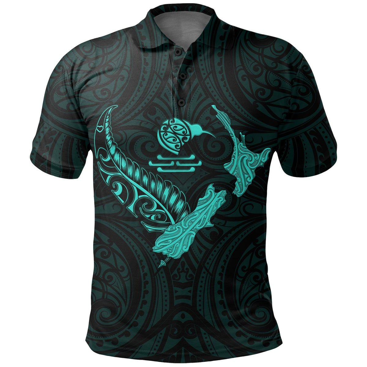 new-zealand-heart-polo-shirt-map-kiwi-mix-silver-fern-turquoise