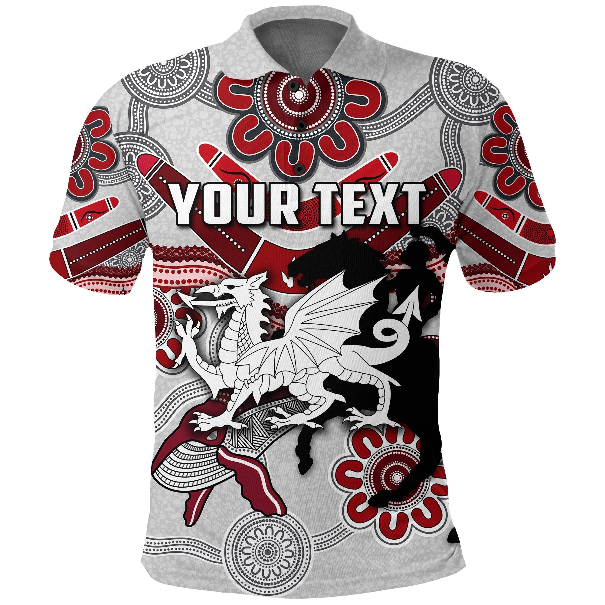 custom-personalised-dragons-polo-shirt-st-george-indigenous-white