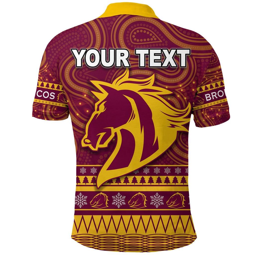 custom-personalised-broncos-christmas-polo-shirt-brisbane-indigenous