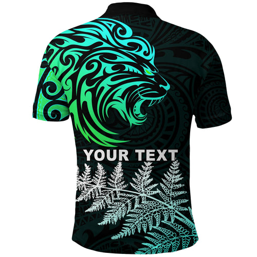 custom-personalised-lion-maori-polo-shirt-aotearoa-mix-silver-fern-version-blue